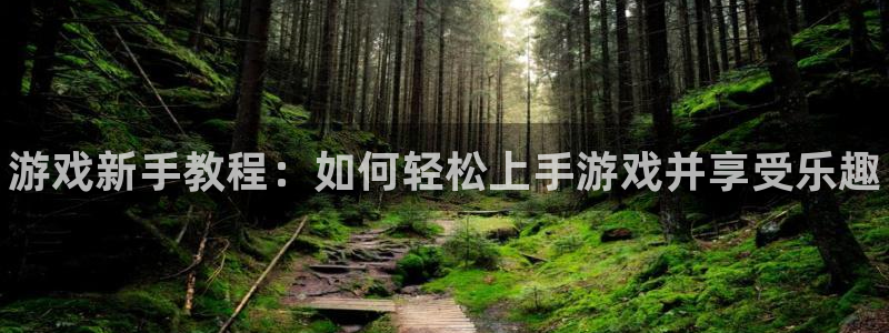 星欧娱乐平台注册：游戏新手教程：如何轻松上手游戏并享受乐趣